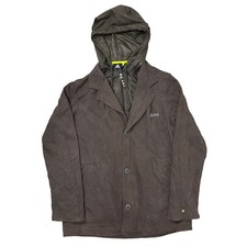 Adidas Hoodie Y2K Pullover Baggy Retro Brown Jumper Mens Large