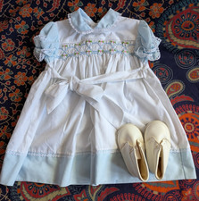 Vintage Baby Dress and Leather