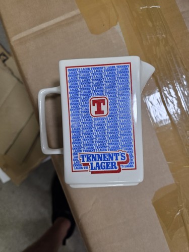 Tennent lager ceramic jug - lager,