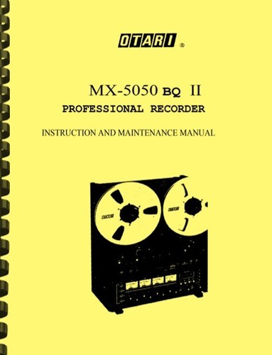 Otari 5050bqii instruction - otari,