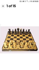 Unique, Intricate and wholsome Wooden Chess Set, which folds into a storage box 