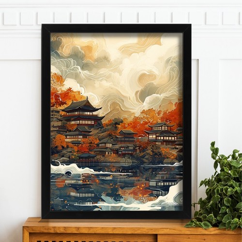 Oriental art print - art, japanese
