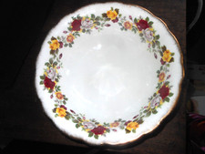 LARGE 9" FRUIT BOWL DISH ROSES