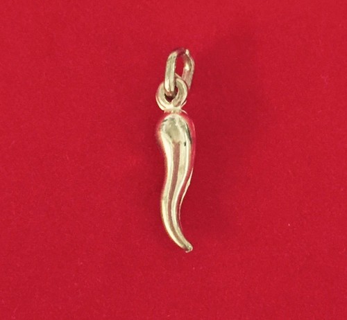 New 9ct yellow gold cornicello - new,