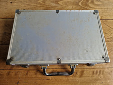 Poker set in chrome carry case