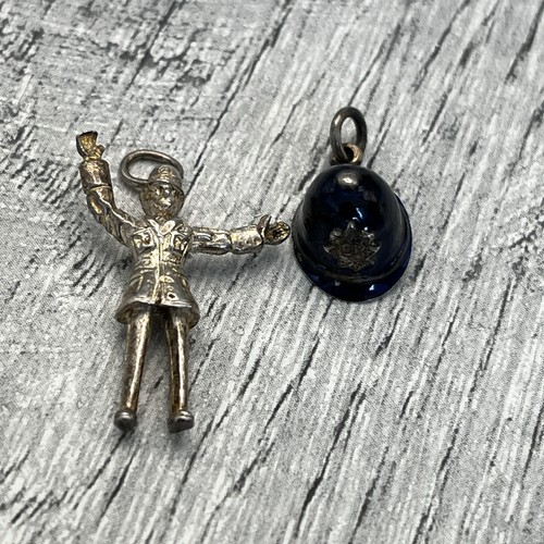 Vintage police themed charms - police,