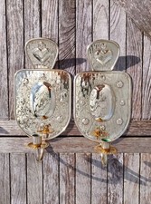 Pair of Swedish Brass Wall