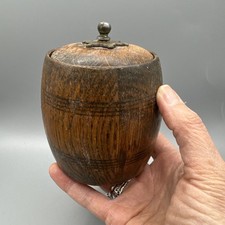Vintage Wooden oak Lidded