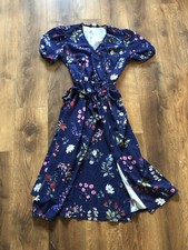 Long Tall Sally Blue Floral Dress Size 16