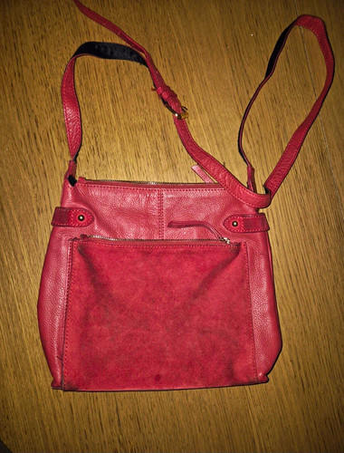 Next red leather shoulder - red, bag