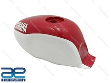 Petrol Gas Fuel Tank + Cap White & Red Painted For Yamaha YSR50 YSR80 1989 S2u