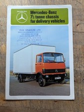 1980nMercedes Benz  LP 809 & 813 7.5 Tonne Chassis  Sales Brochure Leaflet 