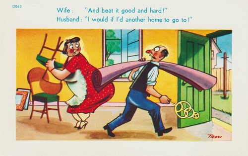 Vintage saucy seaside postcard - vintage,