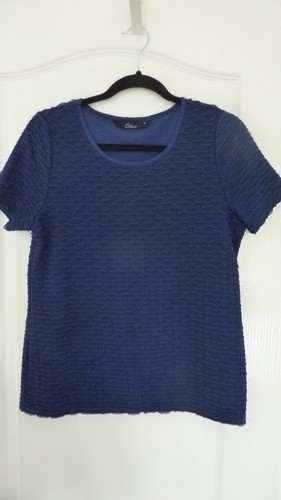 Ladies dark blue - short, sleeved