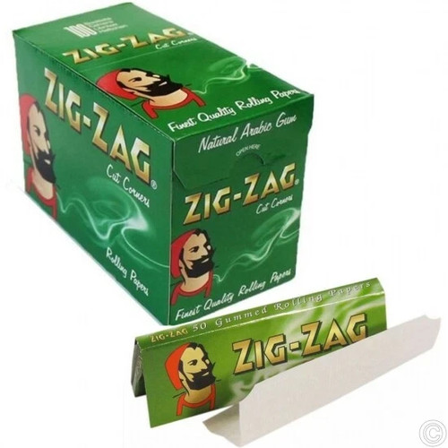 Zig zag green paper - zig,
