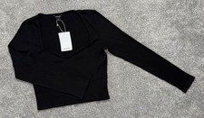 BNWT MONKI BLACK RIB
