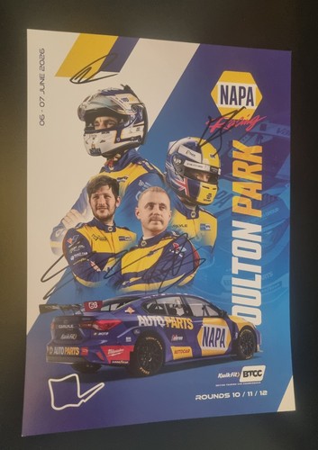 Btcc napa team hand signed - btcc,