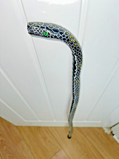 HAND MADE WOODEN SNAKE WALKING STICK-36/5