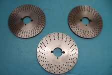Set of 3 Dividing head indexing plates 136mm diameter 4mm thick 30mm bore used