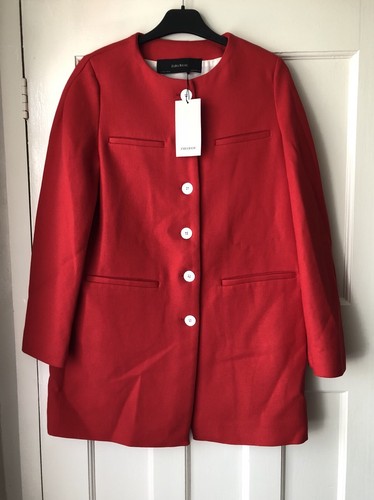 Zara red coat jacket blazer - red,