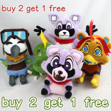 2024 Game Indigo Park Plush Toy Rambley Raccoon Mollie Macaw Stuffed Doll Gift U