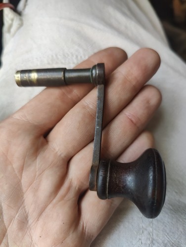 Antique clock key with - key,