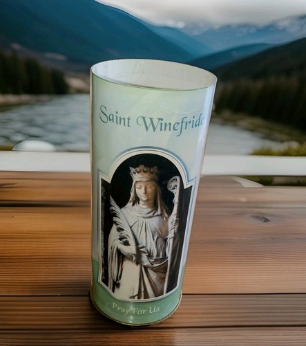 Saint winefride prayer candle - saint,