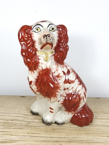 Antique staffordshire dog - antique,