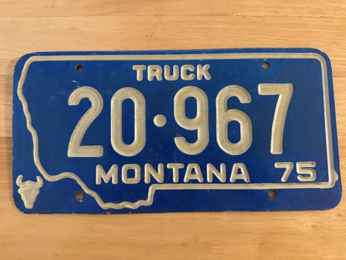 Vintage montana number plate - vintage,
