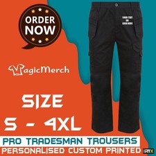 Pro Tradesman Trousers Casual Staff Security Event Multi Pocket Gym Sports RX601