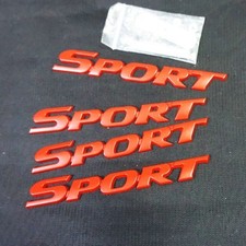 SPORT Red Matte Metal Grille