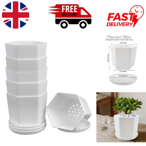 Elegant 9cm hexagon plastic - 9cm,
