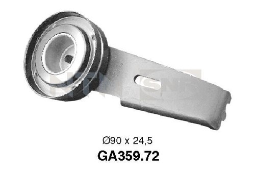 New tensioner pulley ribbed - new,