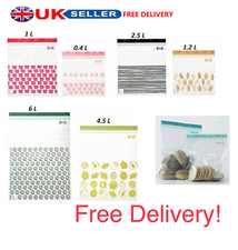 Resealable Food Bags Fridge Freezer Kitchen Istad Picnic Disposable Bag