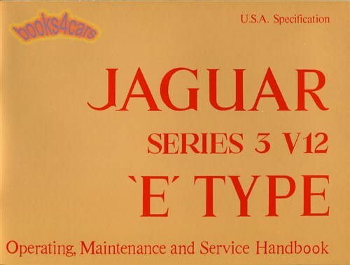 Xke jaguar type manual - jaguar, e-type