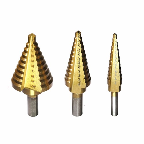Titanium coated step - coated, drill