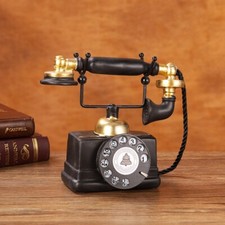 Retro old phone - retro, figurine
