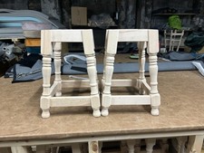 Raw Wood Low Pub/Bar Stool For Home Painting/upholstering