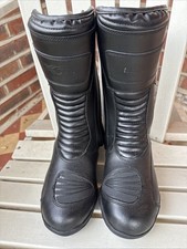 Rextek motorcycle boots black