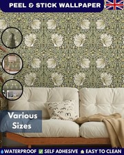 Art Nouveau Floral Wallpaper Self Adhesive Vintage Wall Decor for All Rooms