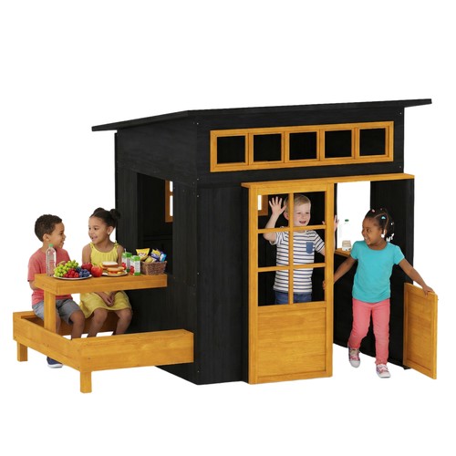 Kids outdoor playhouse wooden - kids,
