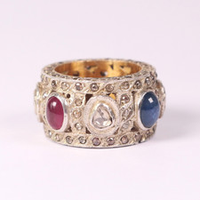 Antique Diamond Ruby Sapphire