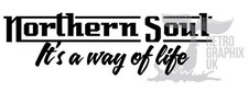 Northern Soul Sticker Decals Mod Soul Wigan Torch Keep The Faith 200mm w