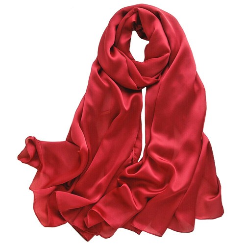 100 silk scarf red - 100%,