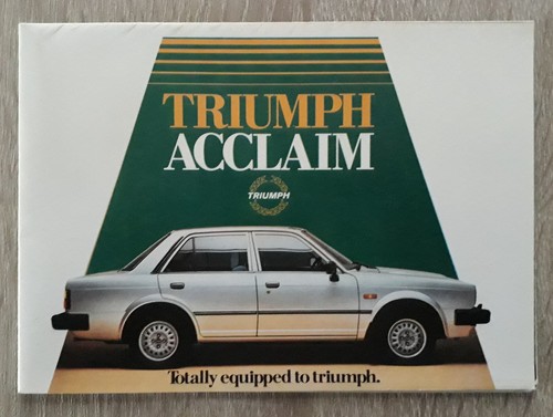Triumph acclaim saloon range - triumph,