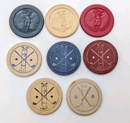 Lot vintage clay poker - lot, 8x