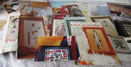 Retro style cross stitch - ,