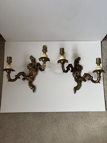 Pair vintage gilt - pair,