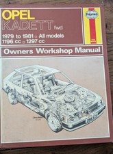Opel Kadett 1979 to 1981 Haynes Workshop Manual
