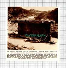 C5546) US Navy Floating Dry Dock Panama Canal - 1945 Cutting